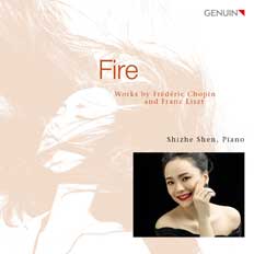CD album cover 'Fire' (GEN 19555) with Shizhe Shen