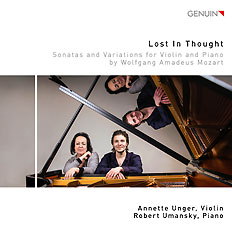 CD album cover 'Lost in Thought' (GEN 19655) with Annette Unger, Robert Umansky