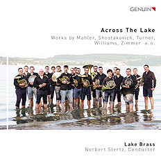 CD album cover 'Across The Lake' (GEN 19651) with Lake Brass, Norbert Stertz