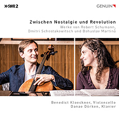 CD album cover 'Between Nostalgia and Revolution' (GEN 19660) with Benedict Kloeckner, Danae Drken