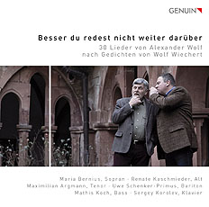CD album cover 'Best / Not talk about this anymore' (GEN 19647) with Alexander Wolf, Wolf Wiechert, Maria Bernius ...