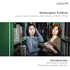 CD album cover 'Verborgene Schätze ' (GEN 19662) with Gernsheim-Duo