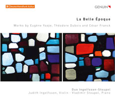 CD album cover 'La Belle Époque ' (GEN 19674) with Duo Ingolfsson-Stoupel, Judith Ingolfsson