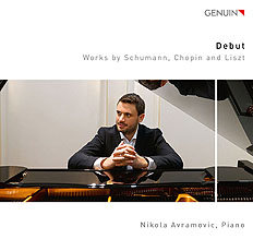 CD album cover 'Debut' (GEN 20684) with Nikola Avramovic