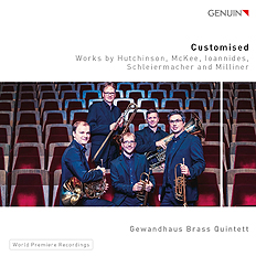 CD album cover 'Customised' (GEN 20693) with Gewandhaus Brass Quintett