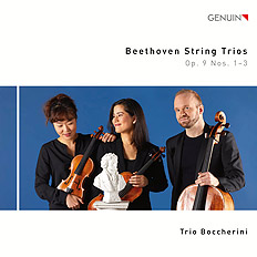 CD album cover 'Beethoven String Trios' (GEN 20699) with Trio Boccherini