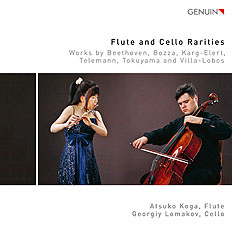 CD album cover 'Flute and Cello Rarities' (GEN 20700) with Atsuko Koga, Georgiy Lomakov