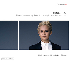 CD album cover 'Reflections' (GEN 20718) with Aleksandra Mikulska