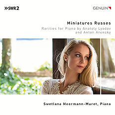 Miniatures Russes CD album cover 'Miniatures Russes' (GEN 21730) with Swetlana Meermann-Muret