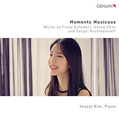 CD album cover 'Moments Musicaux' (GEN 21725) with Yeseul Kim
