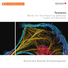 CD album cover 'Textures' (GEN 21714) with Irmela Roelcke, Axel Gremmelspacher