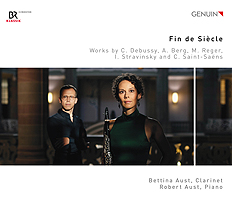 CD album cover 'Fin de Sicle' (GEN 21729) with Bettina Aust, Robert Aust