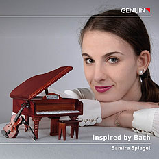 CD album cover 'Inspired by Bach' (GEN 21756) with Samira Spiegel