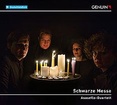 CD album cover 'Schwarze Messe' (GEN 22745) with Asasello-Quartett