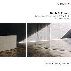 CD album cover 'Bach & Ponce' (GEN 22777 ) with Anne Haasch