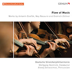 CD album cover 'Flow of Music' (GEN 22778) with Deutsche Streicherphilharmonie, Wolfgang Hentrich, Alexej Gerassimez