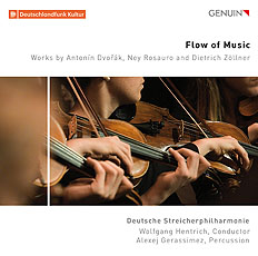 Flow of Music CD album cover 'Flow of Music' (GEN 22778) with Deutsche Streicherphilharmonie, Wolfgang Hentrich, Alexej Gerassimez