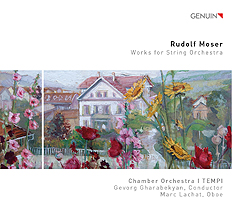 CD album cover 'Rudolf Moser' (GEN 22773) with I TEMPI, Gevorg Gharabekyan, Marc  Lachat