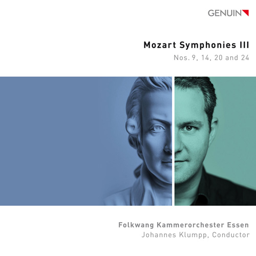CD album cover 'Mozart Sinfonien III' (GEN 24864) with Folkwang Kammerorchester Essen, Johannes Klumpp