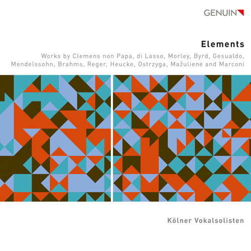 CD album cover 'Elements' (GEN 24857) with Kölner Vokalsolisten