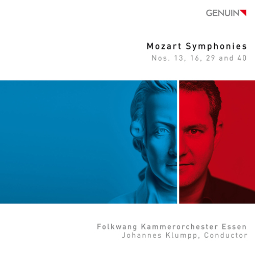 CD album cover 'Mozart Symphonies' (GEN 19636) with Folkwang Kammerorchester Essen, Johannes Klumpp