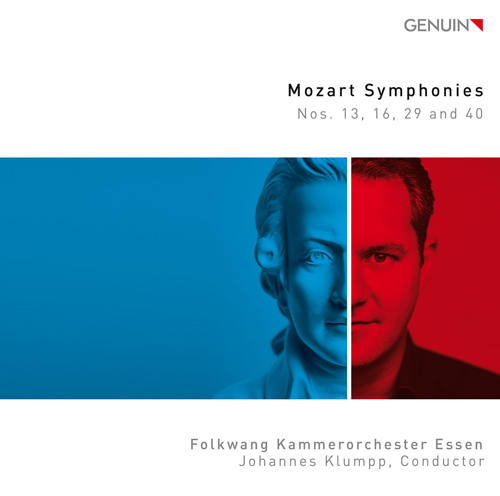 Mozart-Sinfonien CD album cover 'Mozart-Sinfonien' (GEN 19636) with Folkwang Kammerorchester Essen, Johannes Klumpp
