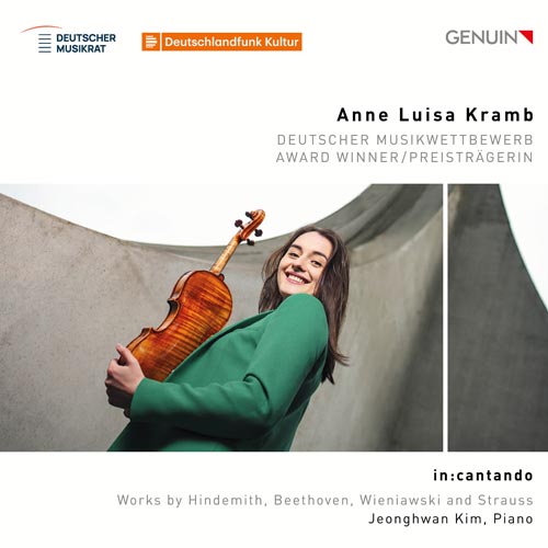 in:cantando CD album cover 'in:cantando ' (GEN 23850) with Anne Luisa Kramb, Jeonghwan Kim