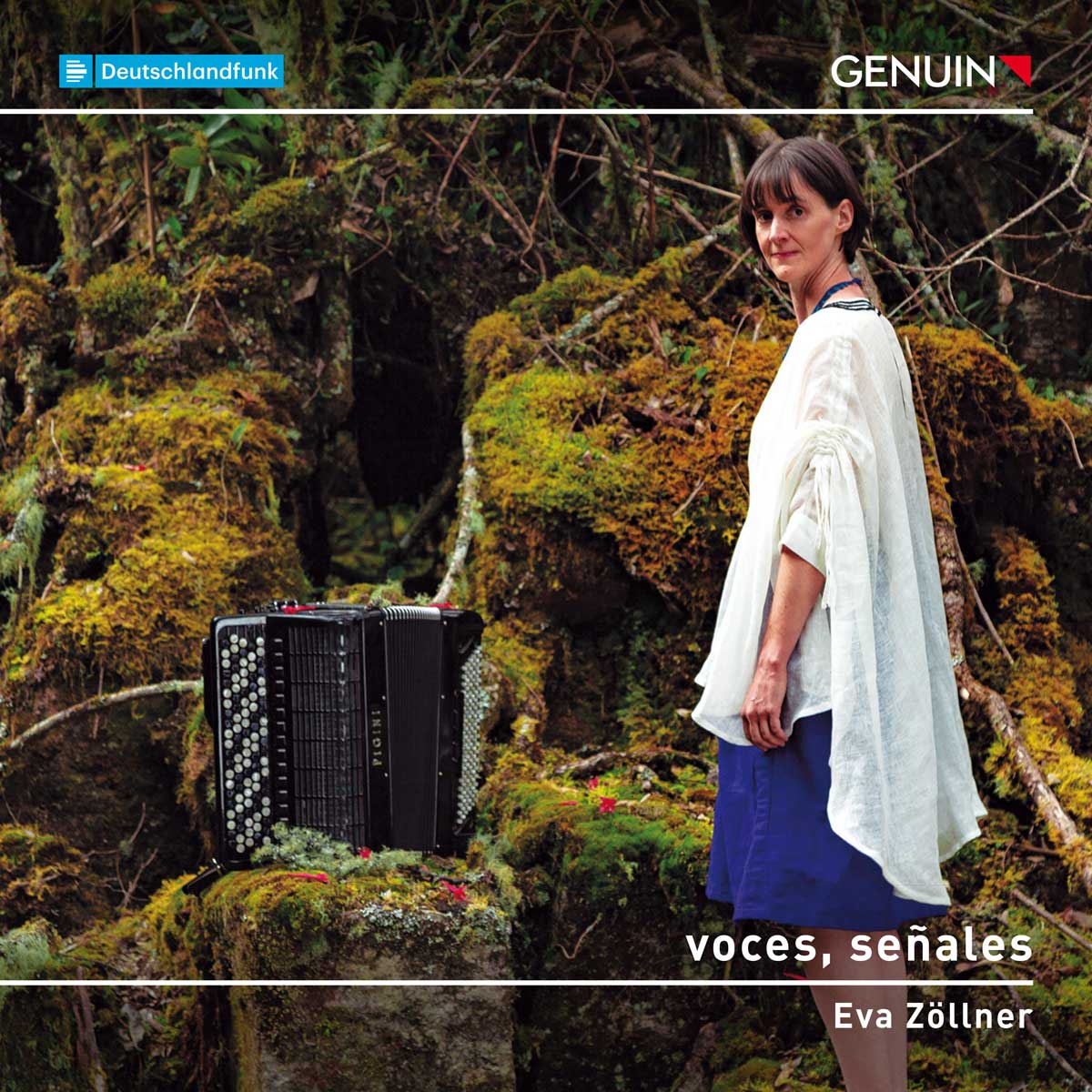 CD album cover 'voces, señales' (GEN 23838) with Eva Zöllner