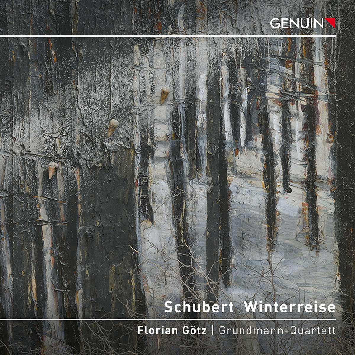 CD album cover 'Schubert Winterreise' (GEN 23819) with Florian Götz, Grundmann-Quartett