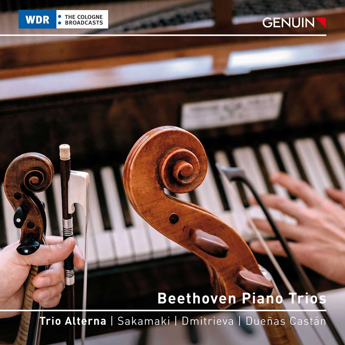 CD album cover 'Beethoven Piano Trios' (GEN 23806) with Trio Alterna