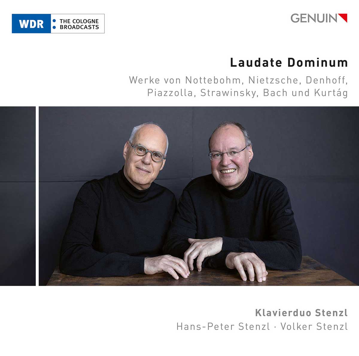 CD album cover 'Laudate Dominum' (GEN 23829) with Klavierduo Stenzl