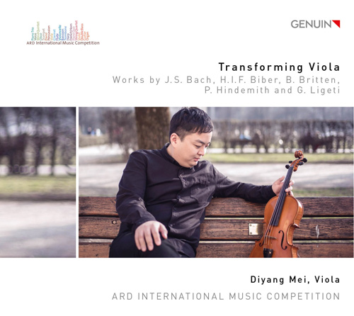 CD album cover 'Transforming Viola' (GEN 19666) with Diyang Mei