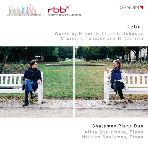 CD album cover 'Debut' (GEN 17461) with Shalamov Piano Duo