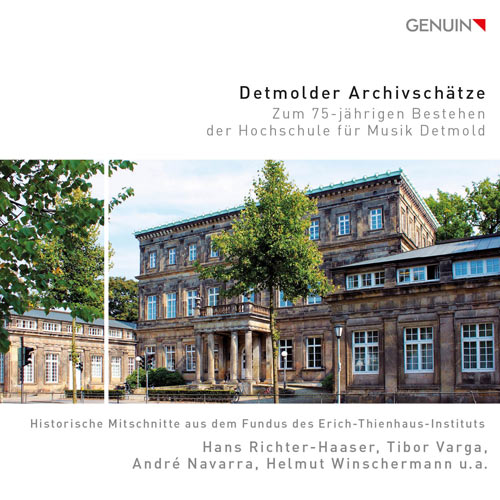 CD album cover 'Treasures  from the Detmold Archives (4 CDs)' (GEN 21761) with 