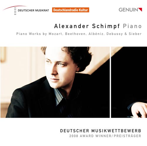 Alexander Schimpf CD album cover 'Alexander Schimpf' (GEN 10181) with Alexander Schimpf