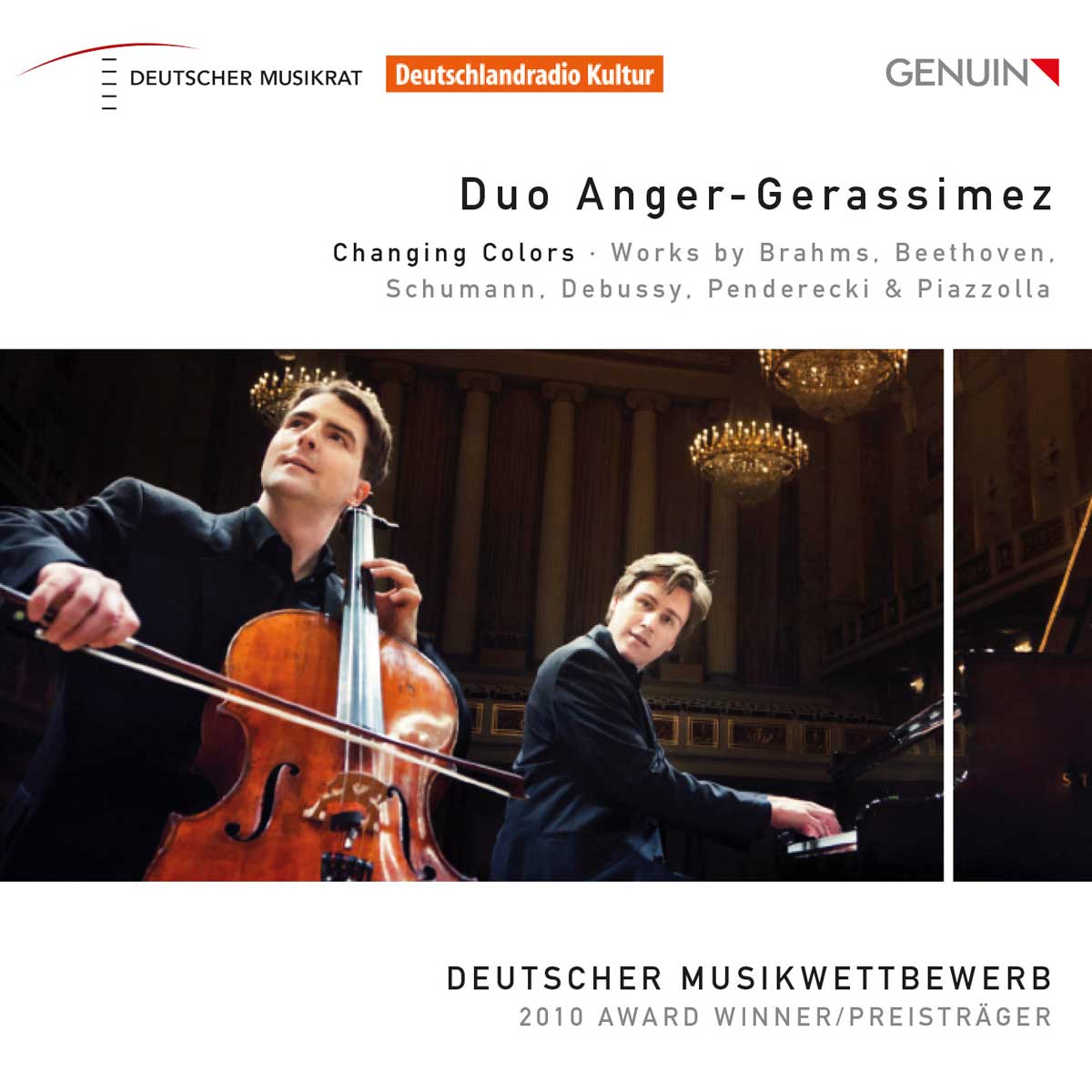 Duo Anger-Gerassimez CD album cover 'Duo Anger-Gerassimez' (GEN 12235) with Nicolai Gerassimez, Norbert Anger