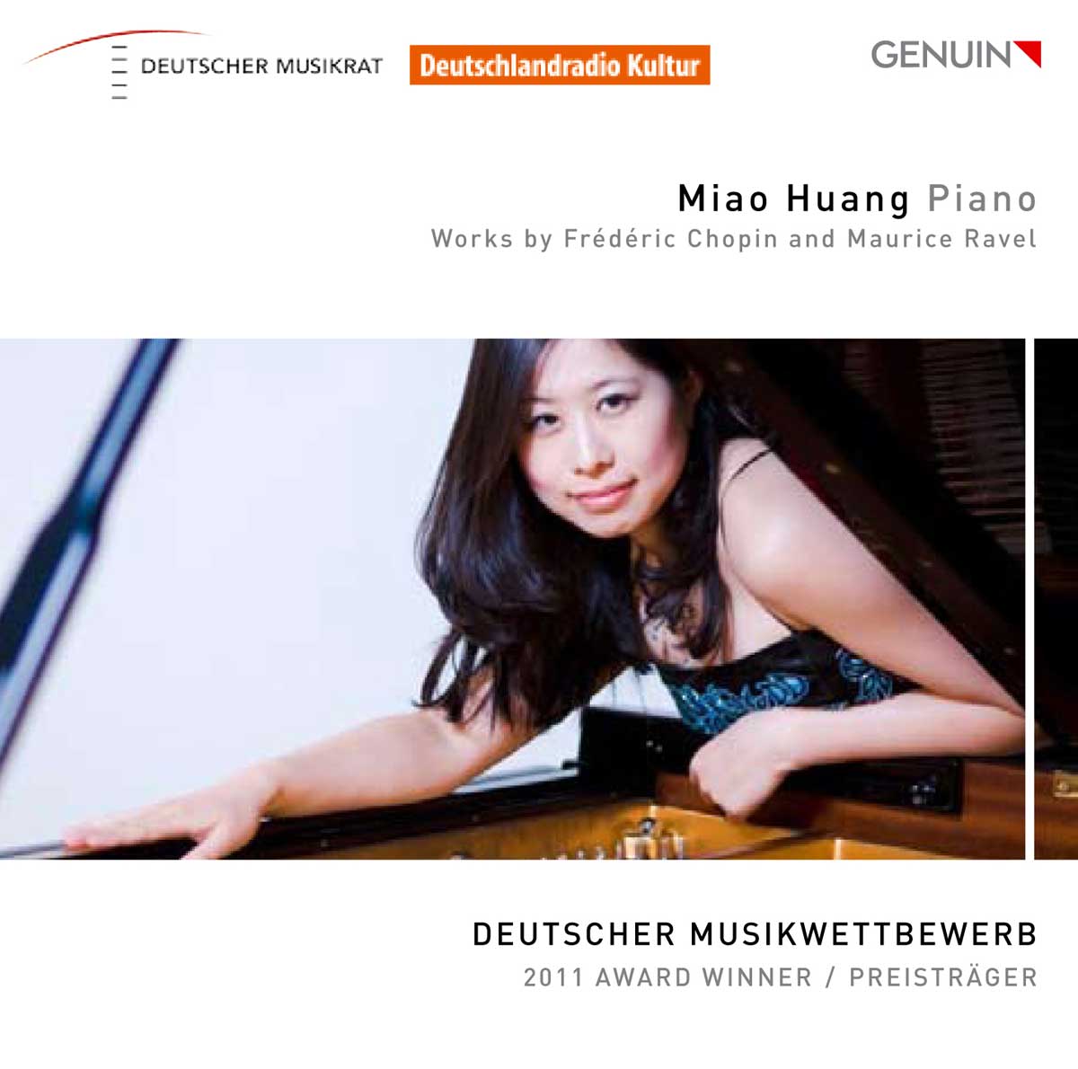 CD album cover 'Miao Huang - Piano' (GEN 13262) with Miao Huang