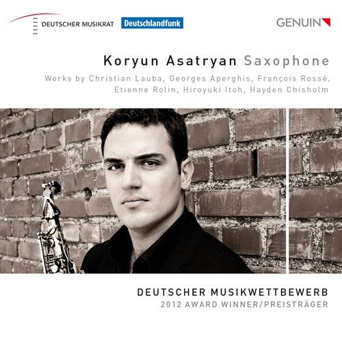 CD album cover 'Koryun Asatryan, Saxophon' (GEN 14301) with Koryun Asatryan, Karola Pavone, Eva Barthas, Gareth Lubbe