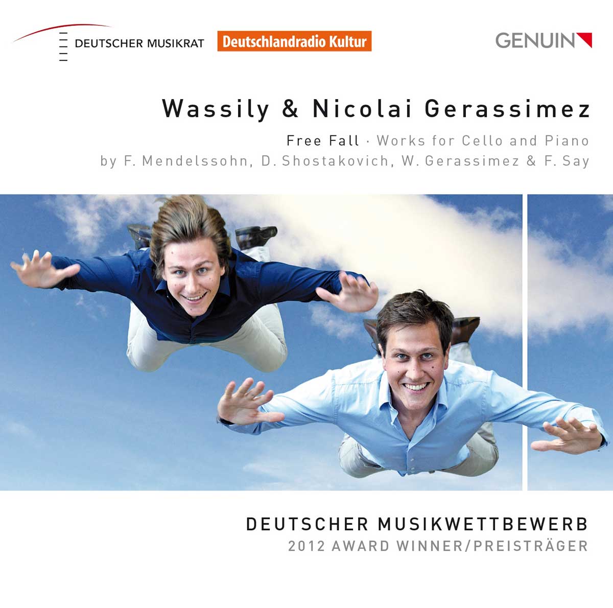 CD album cover 'Wassily & Nicolai Gerassimez' (GEN 14304) with Nicolai Gerassimez, Wassily Gerassimez