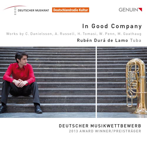 CD album cover 'In Good Company / Rubén Durá de Lamo - Tuba' (GEN 15336) with Rubén Durá de Lamo ...