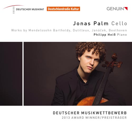 Jonas Palm, Cello CD album cover 'Jonas Palm, Cello' (GEN 15341) with Jonas Palm, Philipp Heiß