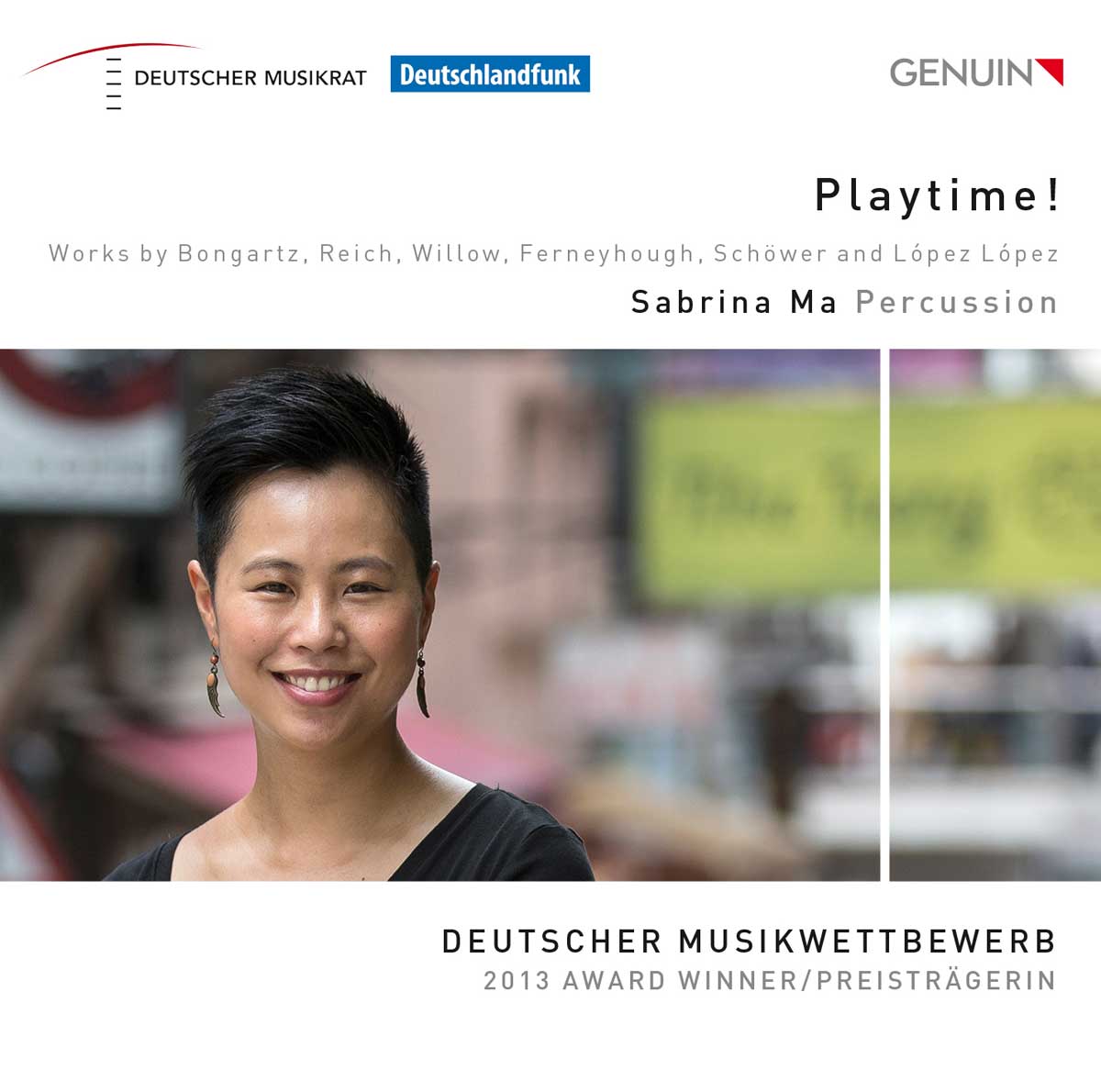 CD album cover 'Playtime!' (GEN 15361) with Sabrina Ma
