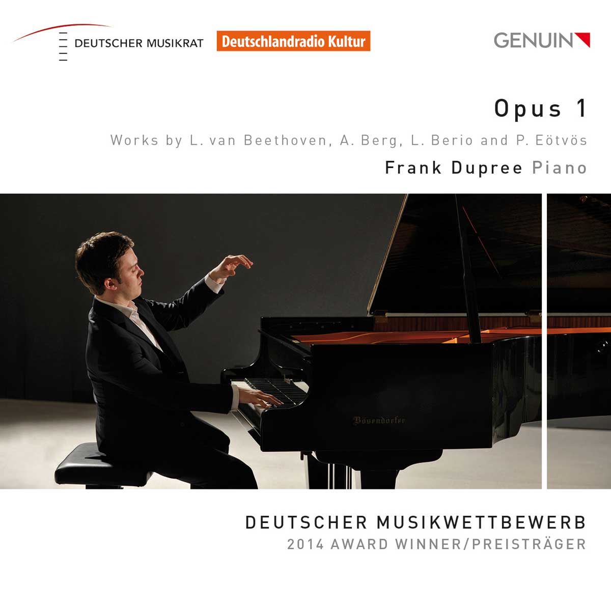 CD album cover 'Opus 1' (GEN 15368) with Frank Dupree