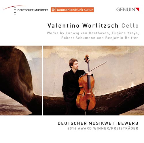 Valentino Worlitzsch, Cello CD album cover 'Valentino Worlitzsch, Cello ' (GEN 17463) with Valentino Worlitzsch, Elisabeth Brauß