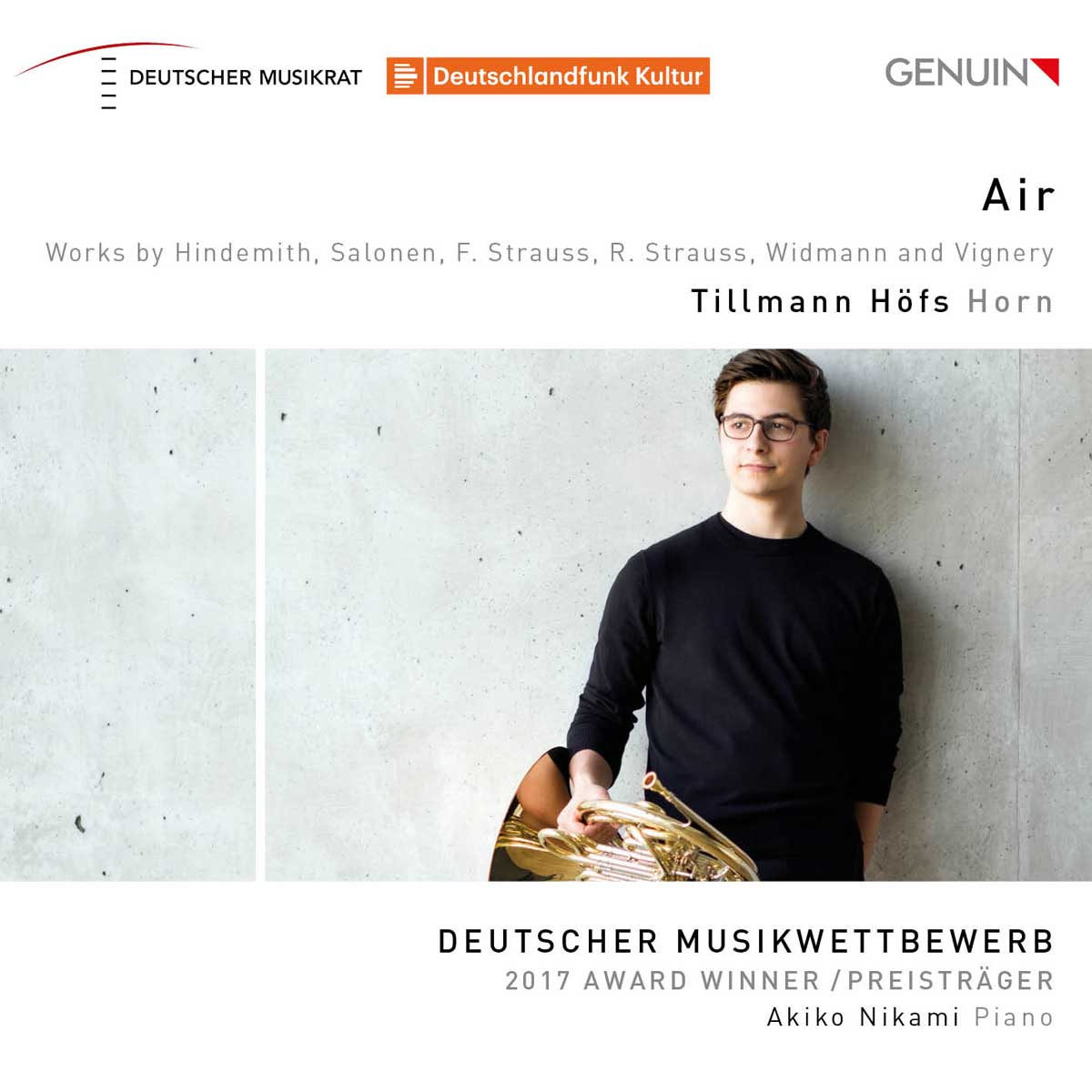 CD album cover 'Air' (GEN 18615) with Tillmann Hfs, Akiko Nikami