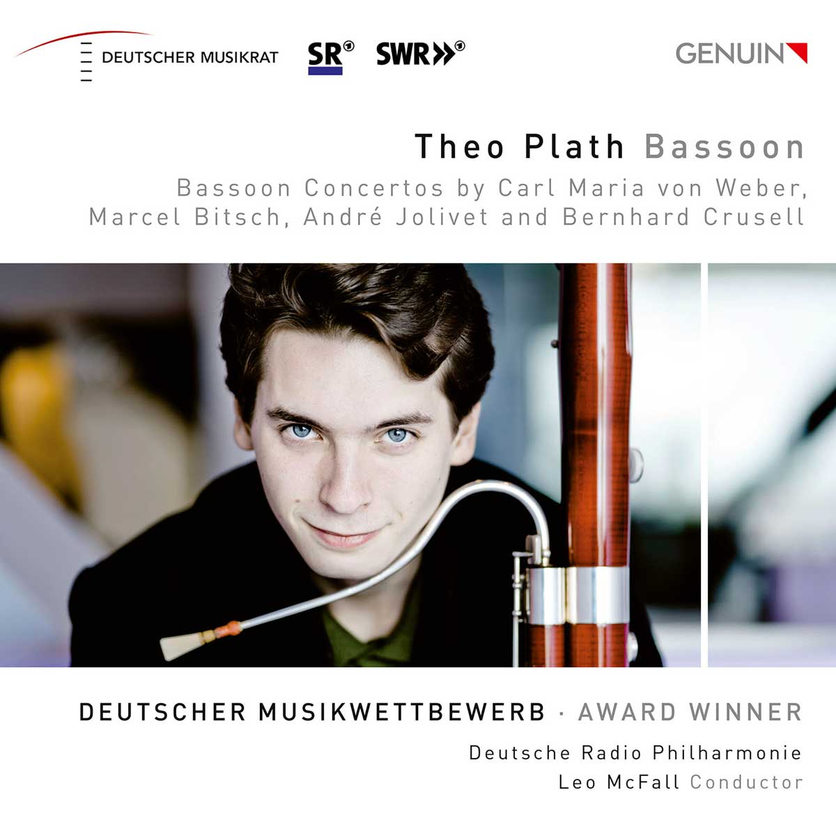 CD album cover 'Theo Plath, Bassoon' (GEN 20683) with Theo Plath ...