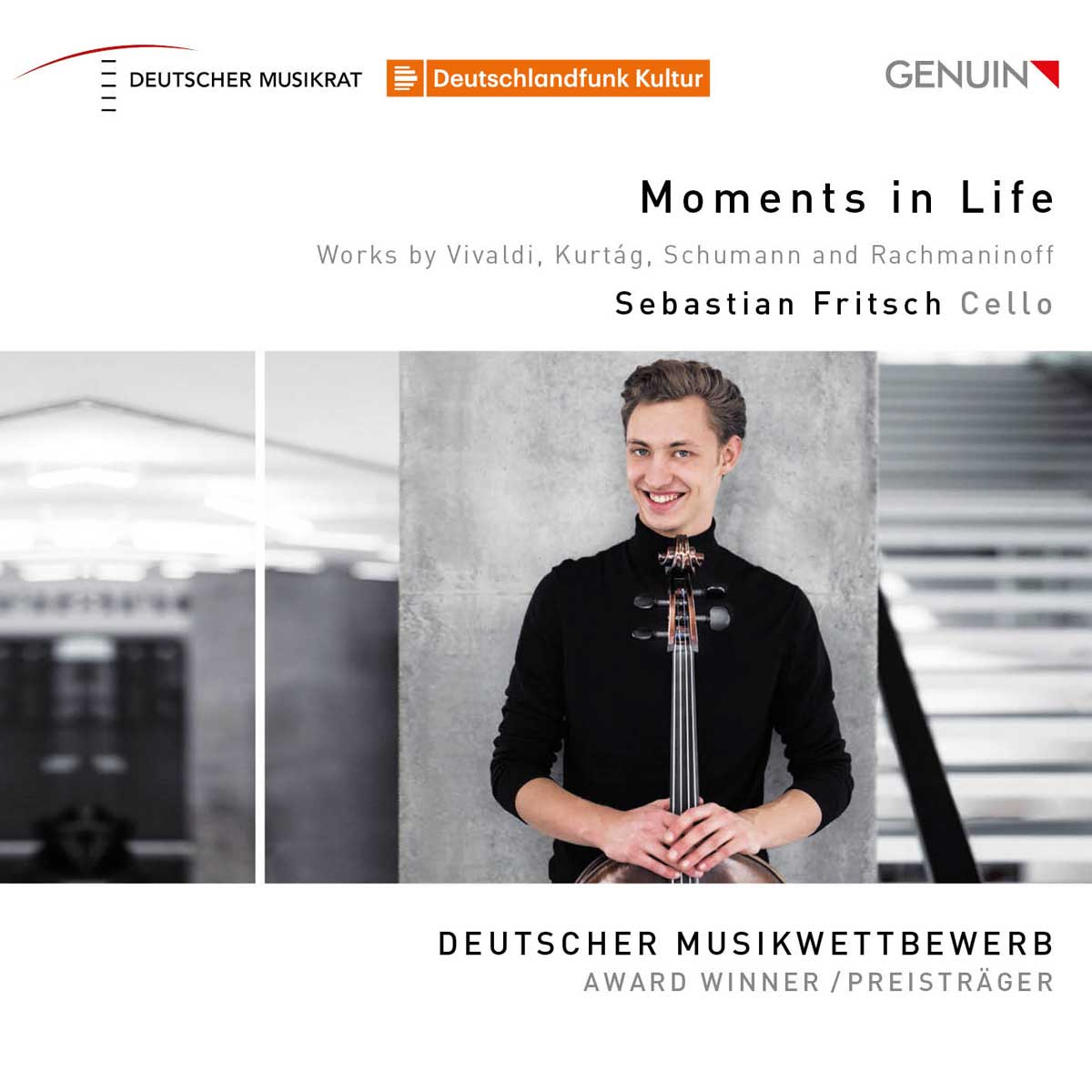 CD album cover 'Moments in Life' (GEN 20712) with Sebastian Fritsch, Oliver Triendl, Olga Watts, Lisa Ne�ling