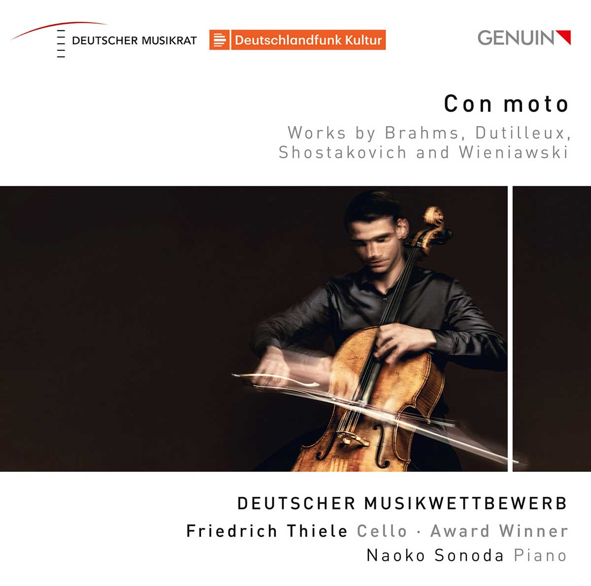 CD album cover 'Con moto' (GEN 20716) with Friedrich Thiele, Naoko Sonoda