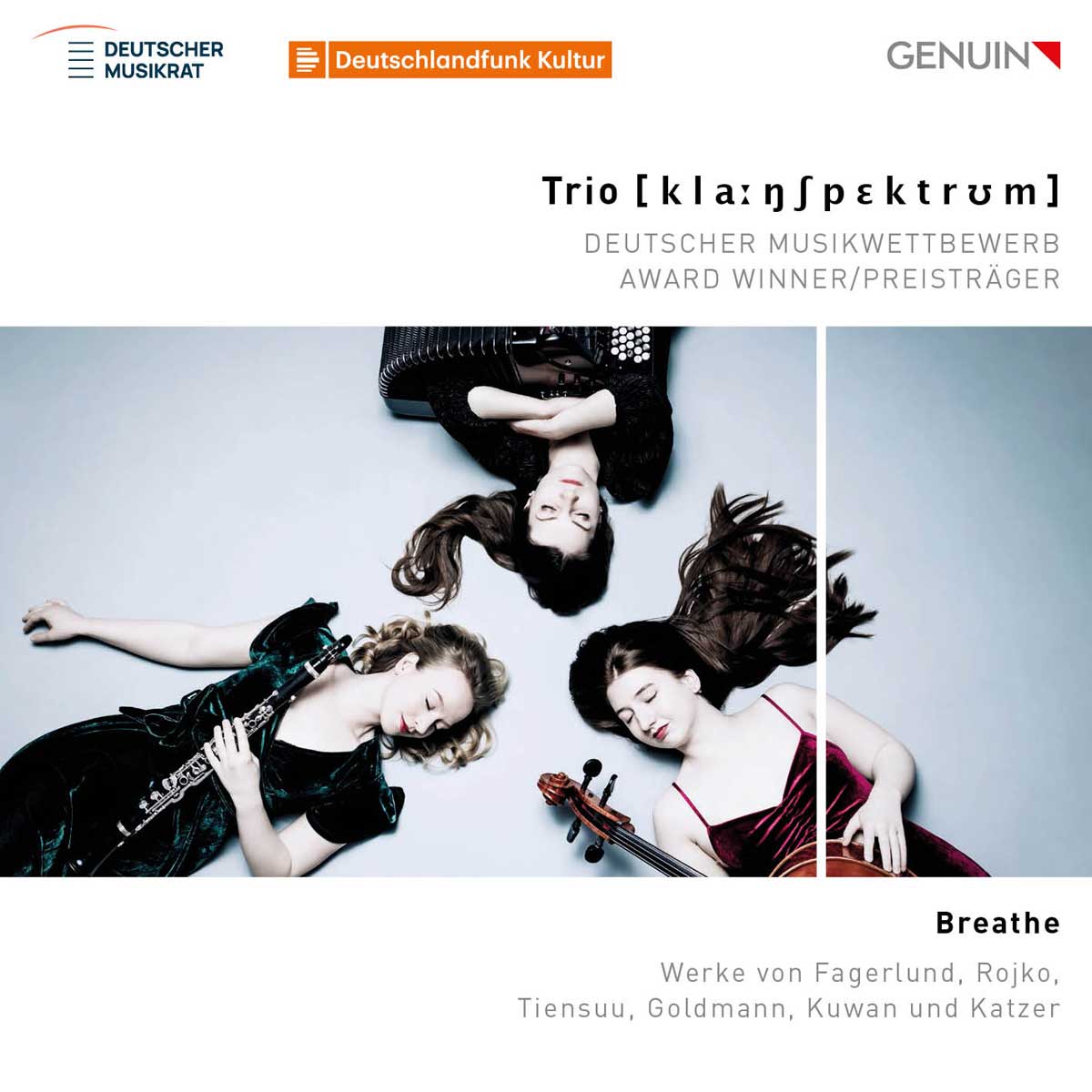 CD album cover 'Breathe' (GEN 22803) with Trio Klangspektrum
