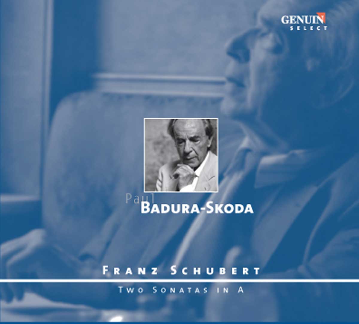 CD album cover 'Franz Schubert' (GEN 88125) with Paul Badura-Skoda